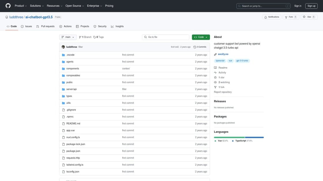 AI Chatbot with GPT 3.5